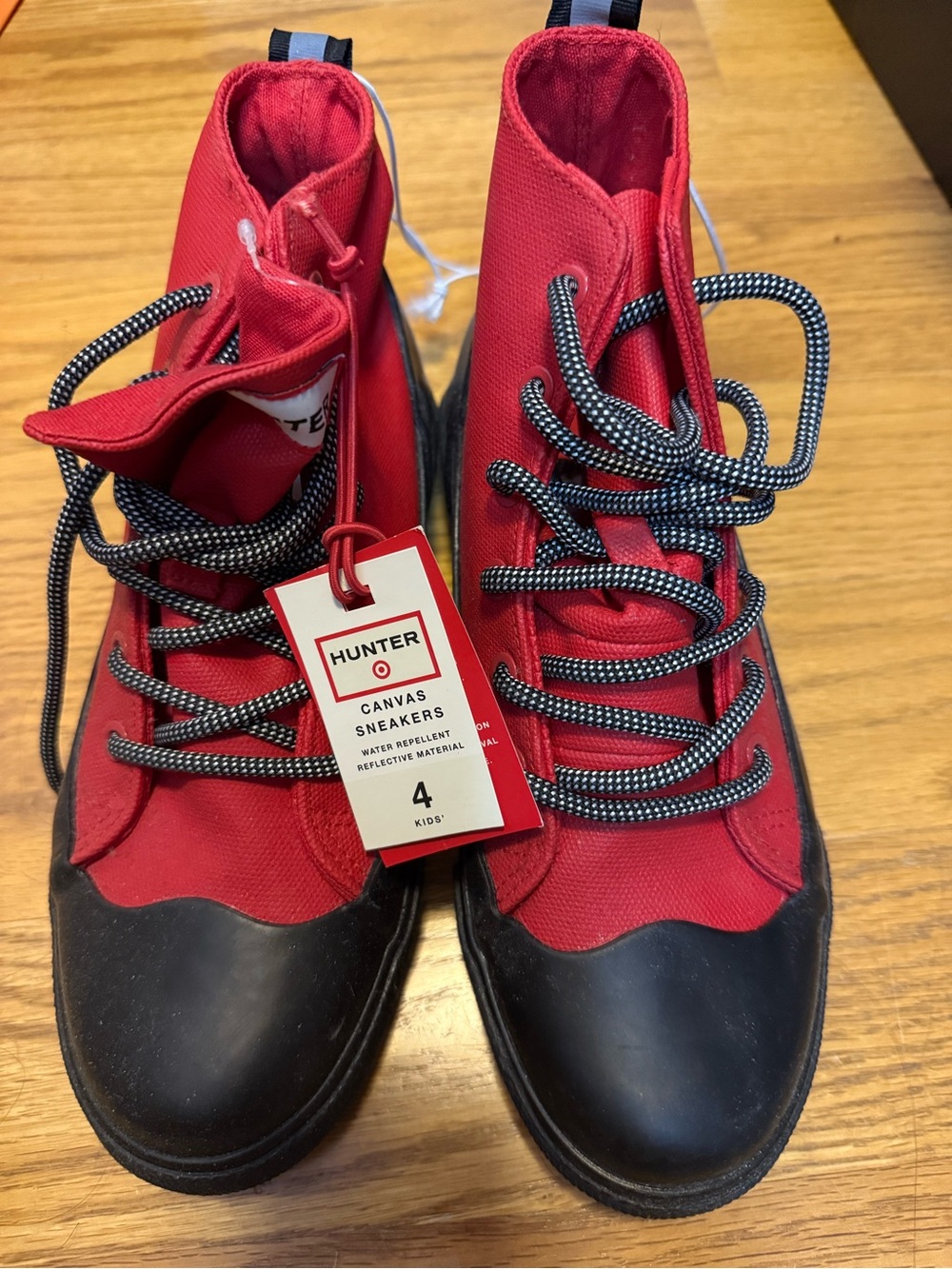 NWT Hunter For Target Kids Water Repellent Canvas Sneakers - Kids Size 4